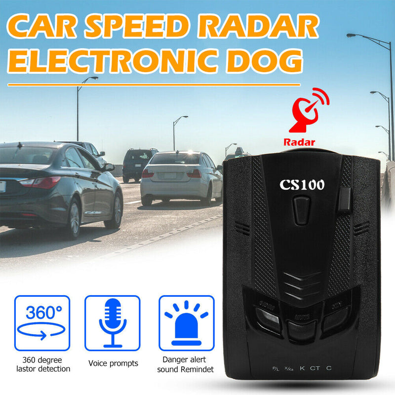 SC100 LED Display Car Radar Detector English Russian Vehicle Speed Tester