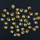 Mini Wooden Self & No Adhesive Ladybird/Bees Scrapbooking New / W6K2