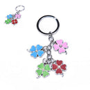 Lucky Four Leaf Clover Keychain Metal Keyring Green Shamrock Women Men Gift  Gw
