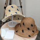 Straw Hat Women'S Hat Woven Straw Hat Female Sun Hat Collapsible Fisherman