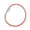 5Pcs Steel Cable Chain Pandent Loop Screw Lock Wire Key Ring For Outdoor Hiking