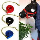 Copper Equestrian Horse Lead Rope Webbing Pony Rein Halter Grip Chain Red