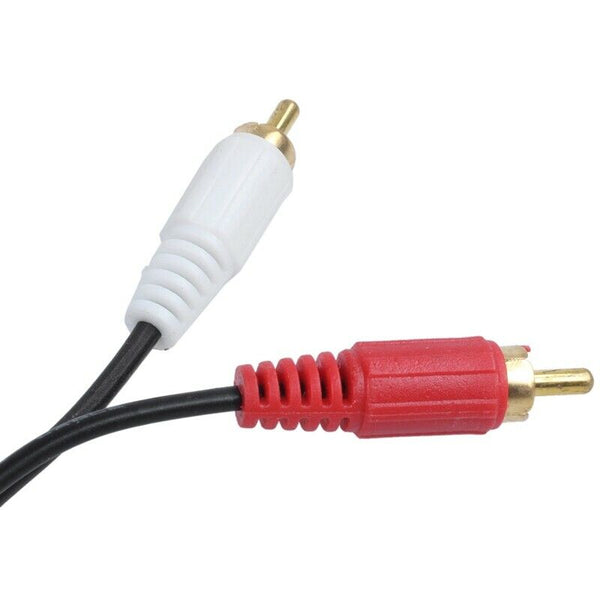 3.5mm Stereo Jack to 2-RCA Adapter Audio Extension Cable 5M 16ft J4X9