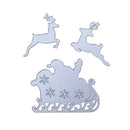 3pcs Old Man Deer Cutting Dies for DIY Scrapbook Emboss Metal Craft Stencil