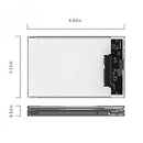 Clear 2.5" HDD Case SATA to USB 3.0 Type C Adapter SSD Hard Drive Box Enclosure1