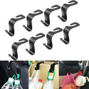 8PCS Car Hooks Vehicle Back Seat Hanger Universal Storage Bag Holder