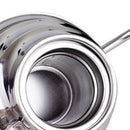 1X(Kitchen Coffee Pot Stainless Steel Coffee Drip Kettle Tea Pot, 1.2L Fine
