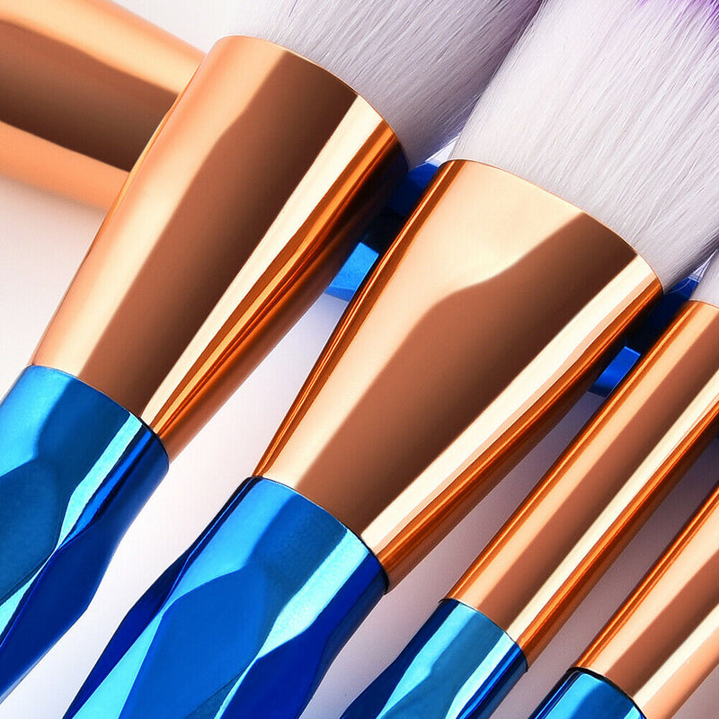 12pcs Loose Powder Foundation Blending Blush Eye Shadow Makeup Brushes Set