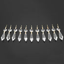 10x Chandelier Clear Artificial Crystal Lamp Prism Hanging Drop Pendant Set L9J2