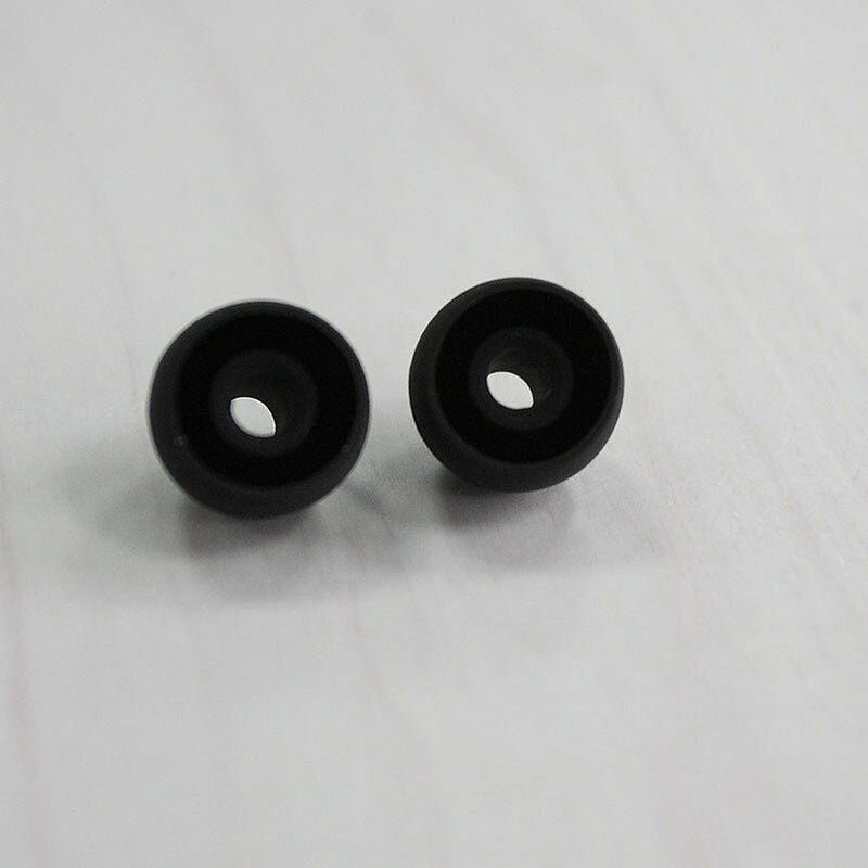 6 x Black In Ear Bud Head Phones Gel Tip Covers Small Medium Large Z