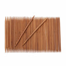 55pcs 11 Sizes 13cm Double Pointed Carbonized Bamboo Knitting Needles Set