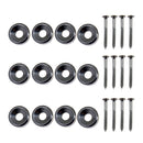 Lovoski Set Of 12 Bass Guitar Neck Mounting Ferrules Bushings W/ Screws 14mm