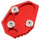Red Side Stand Enlarge Kickstand Extension Pad For YAMAHA MT-07 14-15