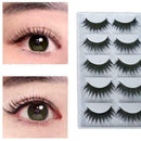 Extension Thick False Lashes Fashion Long Handmade Eye 5 Pairs Makeup Set E U8H3