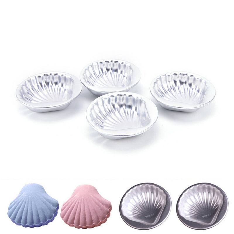 4Pcs bath bomb molds sea shell shape aluminum alloy bathing tool accessories Bj