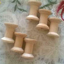 10 Pieces/Set Wooden Spools Unfinished for Craft Projects Natural Color