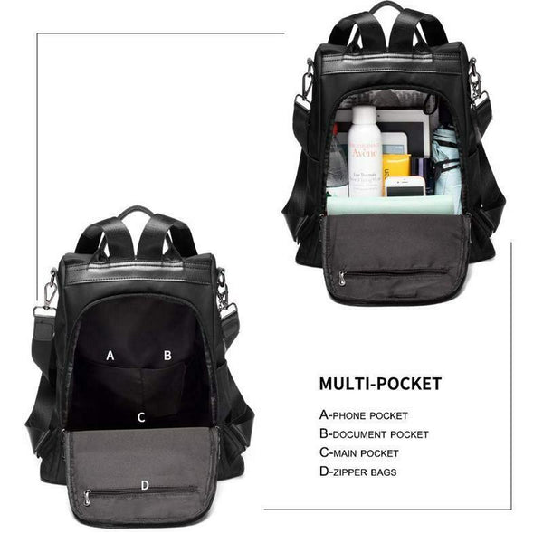 Women Backpack Purse Waterproof Anti-theft Rucksack Lightweight School Shou I9H6