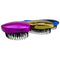 1pc Magic Anti-Static Hair Brush Handle Plastic Electroplate Comb Shower Sh L6M5