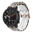 Silicone Floral Printed Watchband Bracelet Strap for Amazfit GTR 42mm (F)