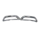 1 Pair Car Chrome Rear Fog Light Cover Trim For