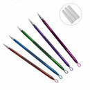 Stainless steel blackhead acne blemish pimple extractor removerextractorneedleMO