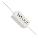 5W 500 Ohm Power Resistor Ceramic Cement Resistor Axial Lead 10 Pcs White T7V8