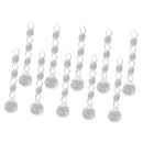 10pcs Christmas Drops Festival Party Xmas Tree Hanging Crystal Pendant Decor