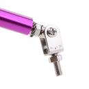 Pair Purple Universal Car Bumper Lip Splitter Rod Strut Tie Bar Support 15cm