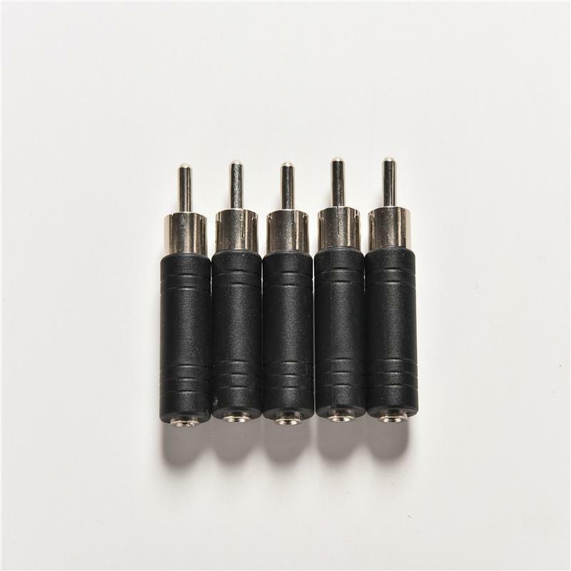 5Pcs RCA Male Plug to 1/8 3.5mm Female Jack Audio Adapter Converter Connect3C