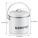 5L Kitchen Compost Bin Organic Homemade Trash Can Melons Leaves Outdoor Cou