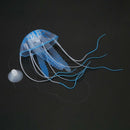 Luminous Artificial Jellyfish for Aquarium Fish Tank Ornament blue