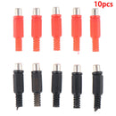 50V 0.5A RCA Audio Connectors Female Welding Jack Cold Pressure Socket AdapSEAU