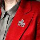 Elegant Bowknot Rhinestone Brooch Badge Lapel Backpack Jewelry Accessories A