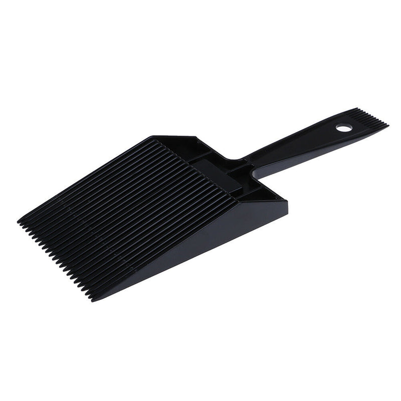 Black Flat Top Guide Comb With Liquid Bubble Level Flat topper Straight Hair Gw