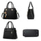 Women Handbags Ladies Purses Satchel Shoulder Bags Tote Bag(Black) X2T8