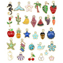 30Pcs/Set Mixed Enamel Charms Pendants  Craft DIY Jewelry Making Findi3C