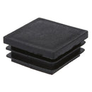 40mm x 40mm Plastic Square Tube Inserts End Blanking Caps Black 10 Pcs R5E7