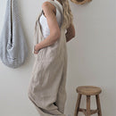 Fashion Women Dungarees Pure Colour Harem Strap Pant Loose Straight Jumpsui