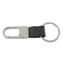 New Fashion Black Leather Strap Keyring Keychain Key Chain Ring Key Fob Y9W7
