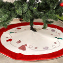 Christmas Tree Skirt 120Cm Round Carpet Christmas Tree Bottom Decoration Ne J7L6