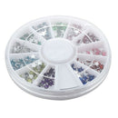 300 PCS 3mm Star Crystal Nail Art Decorations Glitter Rhinestone Wheel W2K2