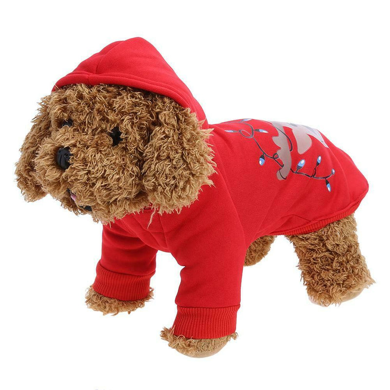 Pet christmas clothes pet dog autumn and winter jacket sweater S