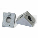 50pcs 2020 Slot6 Corner Angle L Brackets Connector Fasten connector Aluminu