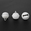 20pcs 25mm Metal Jingle Bells Christmas Hanging Decor Pet Pendant (White)