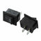 10 Pcs SPST Mini Black 2 Pin Rocker Switch AC 125V 10A 250V 6A Y8E9