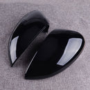 1Pair Gloss Black Wing Mirror Cover ABS Fit for Ford Fiesta MK7 2008-2017