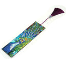 DIY Peafowl Special Shaped Diamond Painting Leather Tassel Bookmark Gift