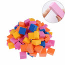 60~70pcs/bag colorful mini irregular nail buffers sanding  nail art tool M&O