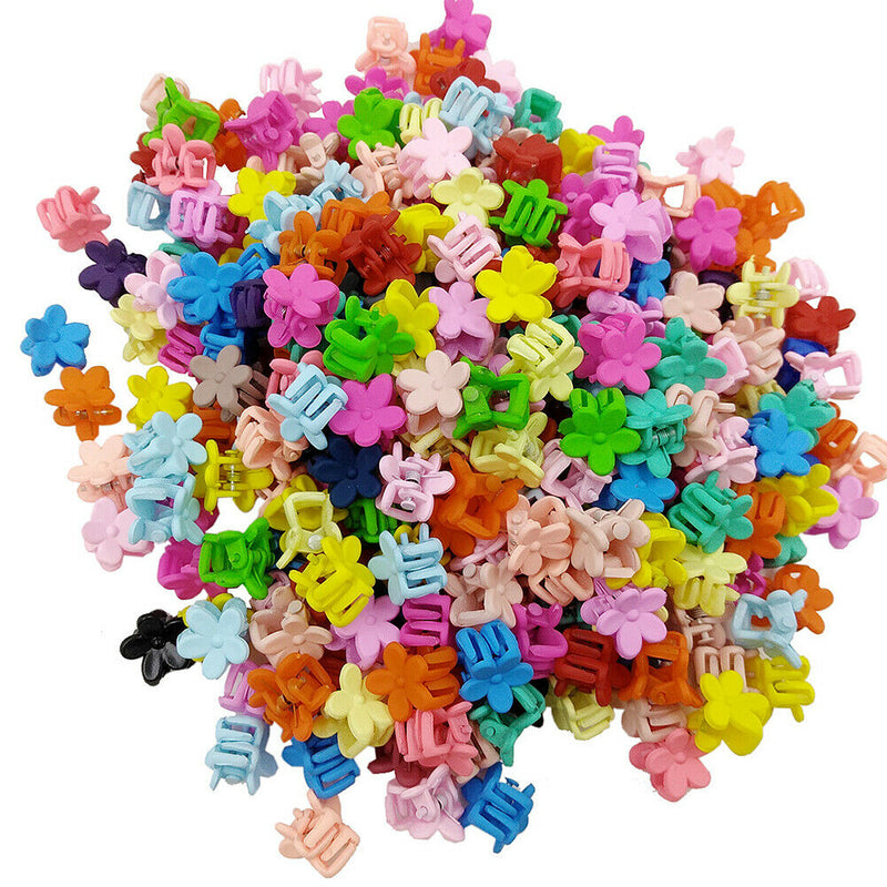 100pcs Children Kids Girl Hair Clips Women Korean Mini Hairpins Hair Pins A