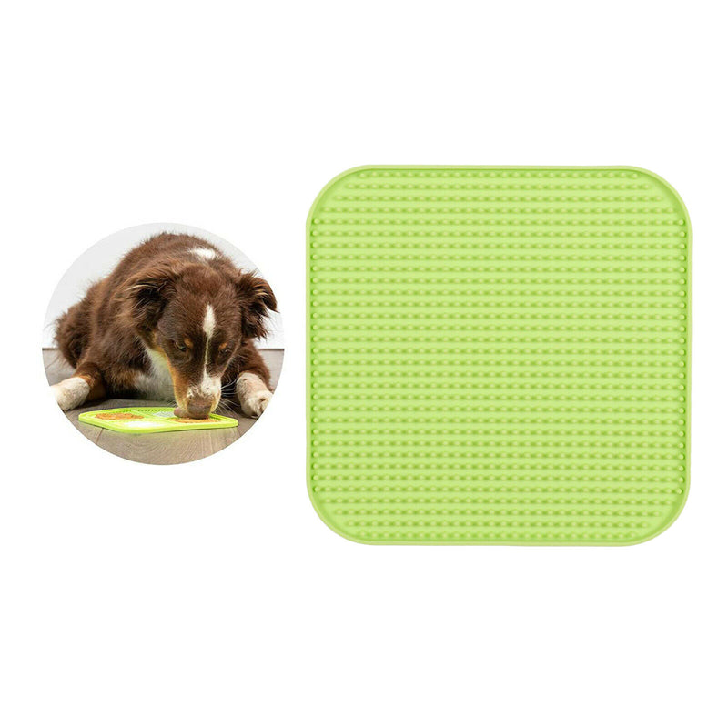 Dog Lick Mat Fun Alternative to Slow Feeder Dog Bowl Snuffle Mat Green B